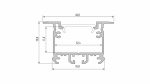 Profil LED LUMINES typ inTalia srebrny anodowany 1 m