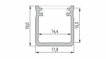 Profil LED LUMINES typ Y surowy 2,02 m