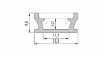 Profil LED LUMINES typ TERRA RAL 1923 mat. 3 m