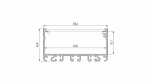 Profil LED LUMINES typ Largo srebrny anodowany 2,02 m
