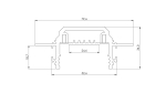 Profil LED LUMINES typ TECO srebrny anodowany 2,02 m