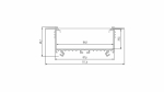 Profil LED LUMINES typ Sorga srebrny anodowany 2,02 m