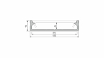Profil LED LUMINES typ SOLIS inox anodowany 3 m