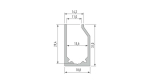 Profil LED LUMINES typ I10 srebrny anodowany 3 m