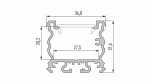 Profil LED LUMINES typ Talia biały lakierowany 1 m